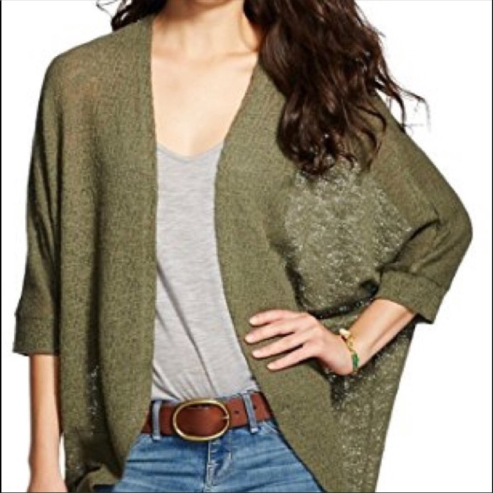 2/$15 Mossimo Supply Company Womens army green cardigan